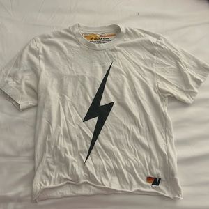 XS Aviator Nation Lightning Bolt Short Sleeve Top